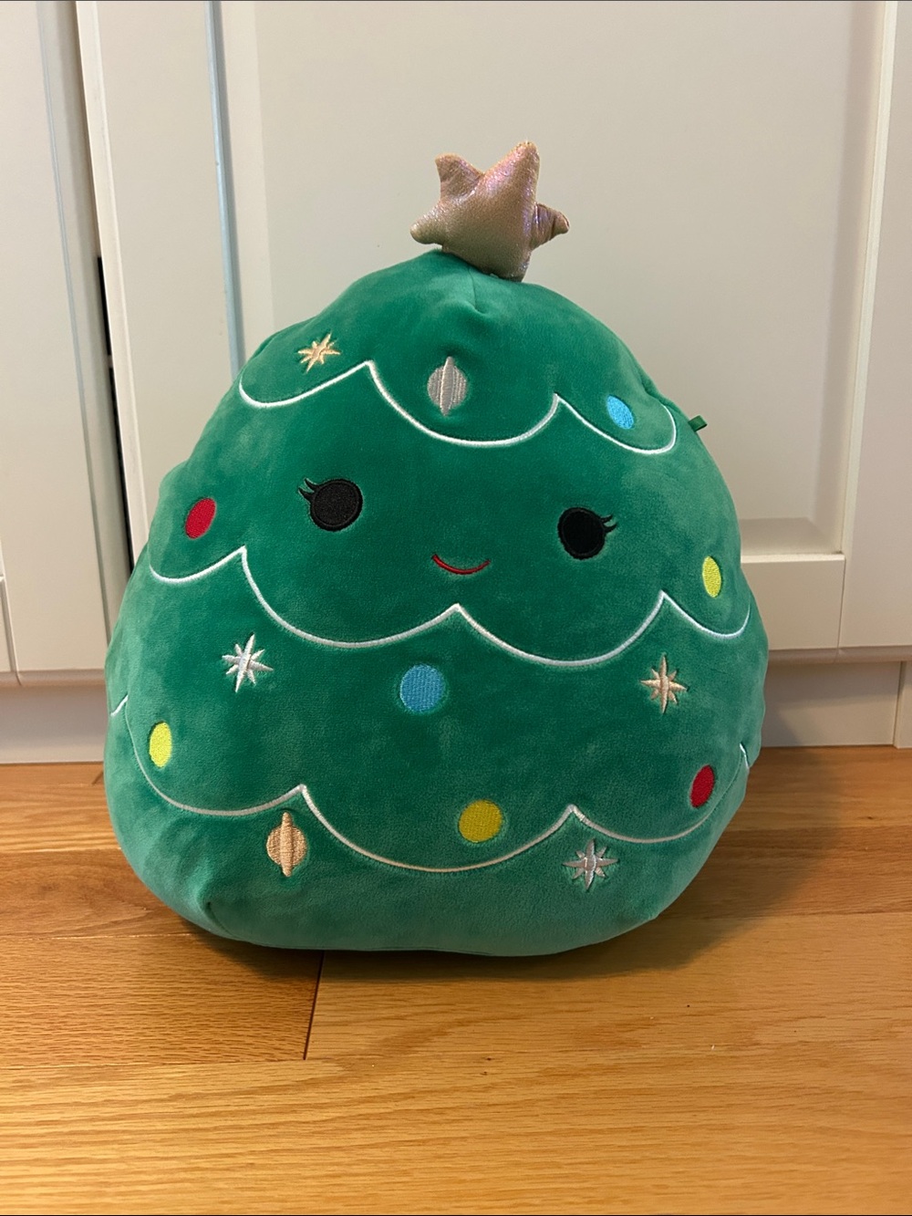 Squishmallows Green Christmas Tree Plush with Gold Star